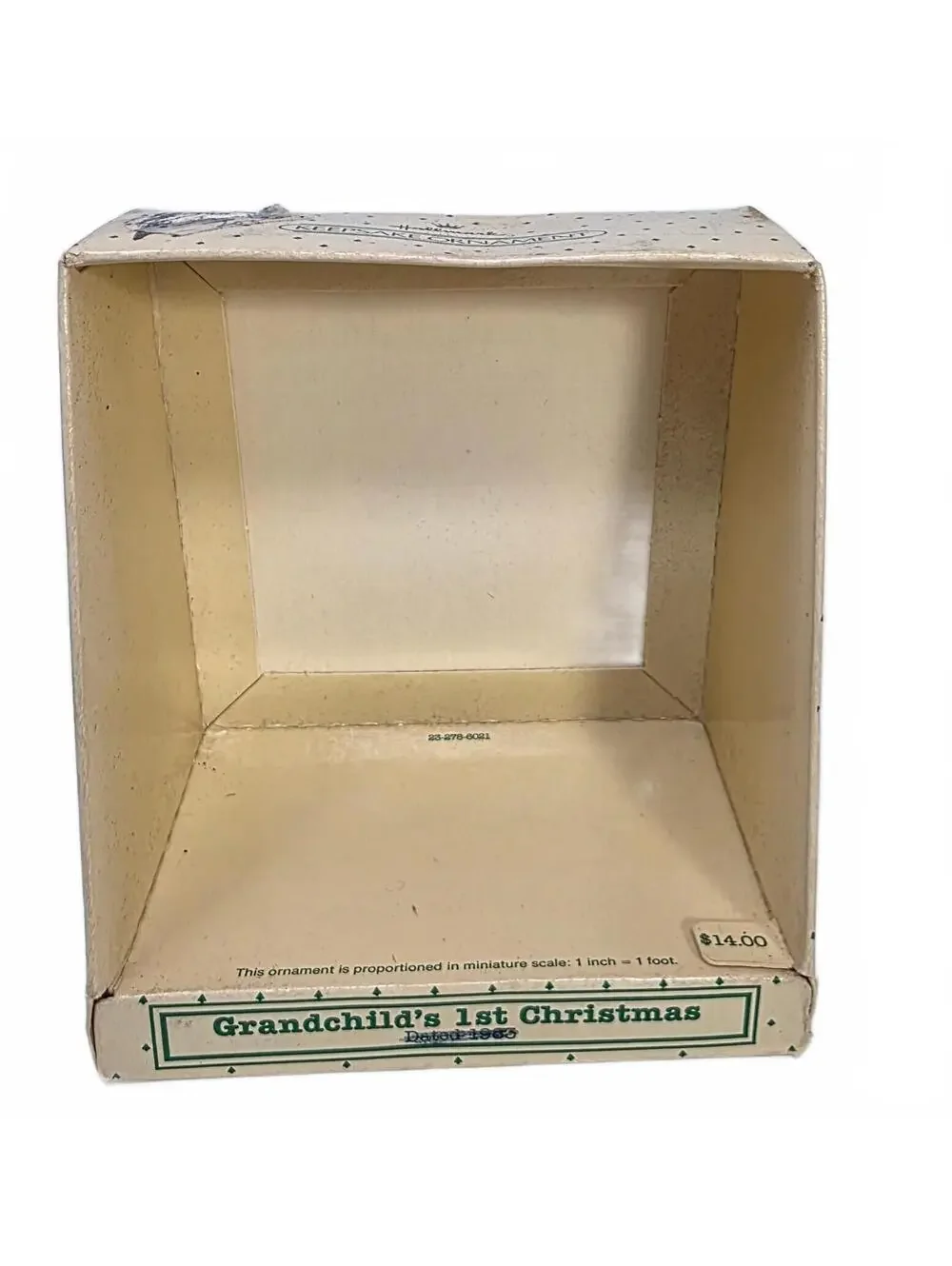 1983 Hallmark Grandchild's 1st Christmas Ornament Baby Carriage Boxed